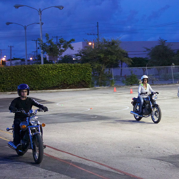 Night riding in Fort Lauderdale